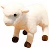 HOMEXYLYL Peluche Di Agnello Simulato, Peluche Di Vera Pecora Morbida Adorabile Giocattolo Da Coccolare Regalo Di Compleanno E Natale For Bambini(White)