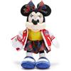 Disney Store Peluche ufficiale Minnie Mouse Collegiate Pouf, 24 cm | Pouf in peluche Minnie da 24 cm, con fiocco scozzese, stile libro e varsity, perfetto da collezionare