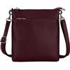 befen Borsa a tracolla da donna in vera pelle di medie dimensioni borsa a mano da donna in pelle con tasca per cellulare piccola borsa a tracolla per cellulare da appendere con tracolla regolabile