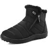 Harence Scarpe da ginnastica da donna in camoscio con plateau, alla moda, invernali, stringate, in cotone
