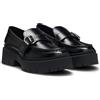 HUGO Kris_NewLoafer - Pantofole e mocassini da donna in nero high-tech