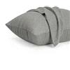 Dreamzie Federa Cuscino 40x80 cm, Set di 2 - Per i Cuscini 40x80cm - Federa da Cuscino - Copri Cuscino per Letto in Microfibra con Cerniera - Oeko-Tex, Grigio