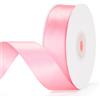 G2PLUS Nastro Raso Rosa,25mmx22m Nastro Regalo Doppia Faccia in Poliestere | Nastro Decorativo per Confezioni Regalo,Matrimoni,Natale,Feste,Bouquet,Fiocchi,Cucito e Fai da Te