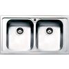 APELL Serie Venezia Lavello da incasso 2 Vasche Dimensioni 86 x 50 cm Colore Inox