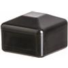 EMFA 5 pezzi capuccio quadrato 15x15 mm nero cappucci per recinto per palo pali plastica