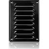 ABOUT VENT 140x190mm Griglia di Ventilazione in Acciaio Nero con Zanzariera - Griglie di Aerazione in Metallo