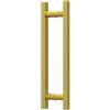 LVYIHAN Maniglie quadrate per porta da fienile in titanio oro, 30,5 cm/40,6 cm/45,7 cm/61,0 cm/91,4 cm/121,9 cm/59 '', maniglia lunga per porta francese su entrambi i lati, grandi maniglie per porta