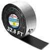 UCINNOVATE Rivestimento isolante extra largo per tubi, 10,2 x 10,2 m, nastro autoadesivo in schiuma e lamina per protezione dal gelo invernale, copertura isolante per tubi HVAC per esterni, tubi in rame, riduce