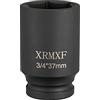 XRMXF Bussola esagonale da 37 mm, 3/4, dadi per avvitatore a percussione, lunghezza: 80 mm