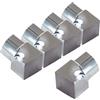 Dalsys 5x Profilo quarto di cerchio interno 10mm acciaio inox lucidato | Angolo interno per profili per piastrelle, transizione per piastrelle a muro e pavimento, finitura angolare bagno e cucina