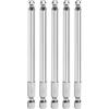 QUARKZMAN 5Pz Punte Cacciavite Esagonale con Estremità a Sfera H5 (5mm) Gambo Esagonale 1/4 Lunga 100mm (4) Inserti per Avvitatore Magnetiche Acciaio S2 per Trapano Chiave a Bussol