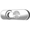 Todikaper Silver Front Camera Cover Slider per Android Phone (Argento) | Costruzione in lega di alluminio, resistente ai graffi, antipolvere a prova di polvere, elegante look argento