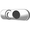 Todikaper Silver Front Camera Cover Slider per Android Phone (nero) | Costruzione in lega di alluminio, resistente ai graffi, antipolvere a prova di polvere, elegante look argento