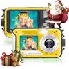 Yifecial Fotocamera subacquea 4K con scheda da 32 GB, 1250 mAh