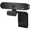 VBESTLIFE Webcam 1080P con Messa a Fuoco Automatica e Microfono con | Fotocamera Web USB, Sensore CMOS 30FPS, Correzione Automatica della Luce, Plug and Play per PC Laptop
