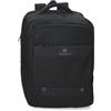 Pepe Jeans Sutton - Zaino per computer portatile, adattabile, nero | Tasca antifurto, adattabile a trolley, poliestere con dettagli in pelle sintetica, portatile 15,6 pollici, 20,5 l