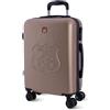 Route 66 - Valigia Cabina 55 x 40 x 20 rigida ABS 4 ruote - Bagaglio aereo | Valigia rigida leggera, Bagaglio cabina Ryanair, Valigia 4 ruote girevoli, Borsa cabina aereo, Valigia da viaggio trolley