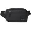 Pepe Jeans Ludlow - Marsupio con tasca, nero, 21 x 12,5 x 5 cm | Ampio scomparto, spallacci regolabili, ideale per l'uso quotidiano, tela e interno in pelle, By Joumma Bags