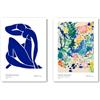 SALVADERO Set di 2 Poster d'Arte Iconica - Riproduzioni di Dipinti Celebri, Decorazione da Parete, Carta Opaca Premium 250 g/m², Senza Cornice (Matisse Art Set, 42L x 30l cm)