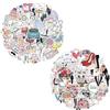 XFSRG 100 Pezzi Adesivi Matrimonio Libro Ospiti Guestbook Decorazioni | Romantiche Sposi Cuore Torta Abito Bouquet Scrapbooking Adesivi Matrimonio Album Foto Adesivi San Valentino