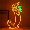 LMSIGNLY Targa da cocktail neon per decorazione da parete, bassotto, LED, bar, luce neon, per camera da letto, bar, pub, feste, casa, cantina uomini