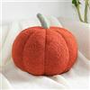 Bettschlange Cuscino a forma di zucca, decorazione 3D a forma di zucca, cuscino in peluche a forma di zucca per Halloween, cuscino decorativo autunnale riempito accogliente per il Ringraziamento e