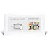 RahmenMax Morena - Cornice in MDF per quadri, 40 x 100 cm, colore bianco con venature | da appendere in verticale e orizzontale, pannello posteriore bianco, personalizzabile, cornice per puzzle