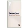 Dutch Frame Factory - Cornice a cassetta 30x60 cm Bianco Opaco - MDF | Cornice a cassetta per tele, Adatta per tele fino a 2 cm di spessore, Senza pannello posteriore né vetro, Made in Holland