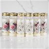 Hofer Friedlicht Set di 6 candele Hofer, durata 7 giorni - L'originale [Poesie Select] resistente alla pioggia, candele con coperchio, luce per cimitero con motivo | decorazione funeraria