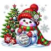 Rainway Diamond Painting Natale 5D, decorazione da tavolo natalizia | Pupazzo di neve per pittura con diamanti fai da te, set completo per decorazione natalizia da parete, tavolo, regalo