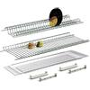 Smartix XST-SCP45 Scolapiatti per Interno Pensile, Filo Cromato, Argento