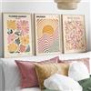 AQCQDQ Matisse - Set di 3 poster eleganti con fiori, su tela, per soggiorno, camera da letto e ufficio, senza cornice (30 x 40 cm)
