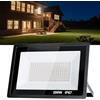MIWATT 220V 200W LED luce di inondazione, bianco caldo (3000K), IP66luci di sicurezza super luminose impermeabili, proiettore esterno per cortile, giardino, parco giochi, campo da basket