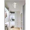 TEKHOME Plafoniera LED Moderna 22W Bianco, Design Elegante in Alluminio e Cristallo, Luce Fredda 6500K, Lampada da Soffitto per Cabina Armadio e Disimpegno - PN-01BF