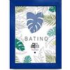 aFFa frames, Batino, Portafoto di legno, Luce, Rettangolo, Con vetro acrilico frontale, HDF, Blu navy, 10x15 cm
