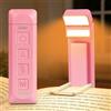 Gritin Gen 3 Luce per Lettura Libri a Letto-2 Sorgenti Luminose, 5 Colori | 14 LED Full Spettro per Occhi,5 Luminosità,3 Modi Luce,650mAh Lunga Durata,Ricaricabile Lampada a Lettori-Rosso Rosa