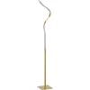 DecHome - Lampada da Terra LED Moderna a Spirale 3 Luminosità Piantana in Alluminio colore Oro