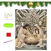 Generico Kit Diamond Painting Natività 5D Perline Principianti Famiglia | Tela, Perline 5D Brillanti E Strumenti Inclusi - Tutto Per Creare Un'arte Sacra Fatta A Mano Per Il Natale