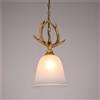 Generic Lampadario moderno a forma di corna di cervo, LED, creativo, retrò, in resina, per la casa, soggiorno, sala da pranzo, bar, decorazioni (style F)