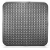 YOBWOK Tappeto Doccia Antiscivolo 80x80cm con Ventose,Grigio | Senza BPA,Antimuffa e Antibatterico,asciugatura rapida in PVC,Lavabile in lavatrice,Quadrato Tappeto Bagno Antiscivolo