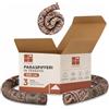 HOMEA Set 3 Paraspifferi in Cotone per Porte e Finestre 100 cm - Paraspiffero Sottoporta in Poliestere Lavabile, Diametro 8 cm, Fantasie Assortite, Protezione da Spifferi e Correnti d'Aria (3)