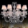 Generic Lampada a sospensione di cristallo di lusso europeo Soggiorno Ristorante Camera da letto Villa Hotel Negozio di abbigliamento Salone di bellezza Lampadario (B 8 lights)