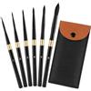 JERVOXAL Pennelli Acquerello - Set 6 Pezzi da Viaggio con Custodia | Set Pennelli Pittura, Setole in Nylon, Acrilica con Custodia, Pennelli Acquarello per Dettagli, Modellismo, Olio e Nail Art