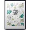 aFFa frames, Batino, Portafoto di legno, Luce, Rettangolo, Con vetro acrilico frontale, HDF Backing, Nero, 50x70 cm