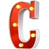 Maimeili LED Marca Lettera Luce, Luce su Lettere Glitter Alfabeto Lettera Segno Batteria alimentata per la Luce Notturna Festa di Anniversario Figlie di Nozze Regali Acciedi Bar Decorazione di Natale