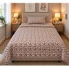 GX GARGIX Completo Letto 1 Piazza e Mezza in Flanella Calda e Morbida, Set Lenzuola Invernali con Lenzuolo Sopra, Sotto e Federa, Vari Colori e Fantasie