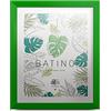 aFFa frames, Batino, Portafoto di legno, Luce, Rettangolo, Con vetro acrilico frontale, HDF Backing, Verde, 40x50 cm