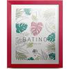 aFFa frames, Batino, Portafoto in legno, Luce, Rettangolo, Con vetro acrilico frontale, HDF, Rosso, 30x40 cm