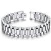 ChainsHouse Braccialetto identificativo da uomo, in acciaio inossidabile/oro 18 K/placcato in metallo nero, con incisione personalizzata, con strumento di rimozione, larghezza 15 mm/15,5 mm, lunghezza