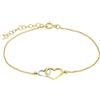 Time RoaD Bracciale Oro Donna HIN00189/19 9K (375) Cuore | Bracciale Elegante, Lucidato con Finitura Raffinata 19 cm, Ideale come Regalo di Compleanno, Anniversario, Occasioni Speciali